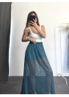 Alya Dantel Etek - Petrol