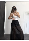 Alya Dantel Etek - Siyah