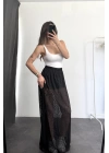 Alya Dantel Etek - Siyah