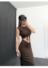 Anna Büzgülü Takım - Kahve