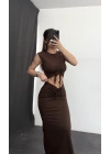 Anna Büzgülü Takım - Kahve