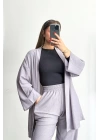 Anna Kimono Takım - Gri