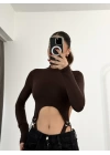 Anya Kuşgözü Detay Bodysuit - Kahve