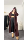 April Maxi Hırka - Bordo