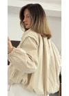 Arcelia Astarlı Ceket - Bej