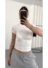 Aria Basic Crop - Beyaz