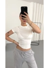 Aria Basic Crop - Beyaz