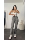 Aria Boyfit Mom Jean - Gri
