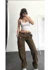 Bağcıklı Kargo Jean