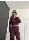 Bambi Büzgülü Takım - Bordo