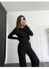 Bambi Büzgülü Takım - Siyah