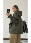Barbour Kapişonlu Ceket - Haki