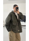 Barbour Kapişonlu Ceket - Haki