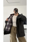 Barbour Kapişonlu Ceket - Siyah