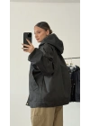 Barbour Kapişonlu Ceket - Siyah
