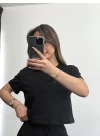 Basic Crop - Siyah