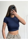 Basic Modal Crop - Lacivert
