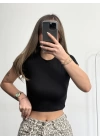Basic Modal Crop - Siyah