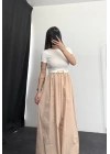 Belinda Maxi Elbise - Bej