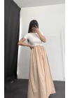 Belinda Maxi Elbise - Bej