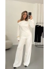 Bella Kayık Yaka Takım - Beyaz