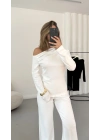 Bella Kayık Yaka Takım - Beyaz