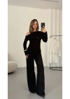 Bella Kayık Yaka Takım - Siyah