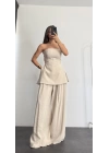 Bella Straplez Takım - Taş