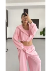 Belma Stoperli Üçlü Takım - Pembe