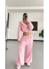 Belma Stoperli Üçlü Takım - Pembe