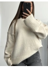 Berry Oversize Triko Kazak - Taş