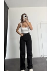Bonn Wide Leg Jean - Siyah