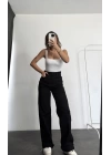 Bonn Wide Leg Jean - Siyah