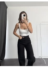 Bonn Wide Leg Jean - Siyah