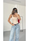 Bonne Kare Yaka Bodysuit - Bej