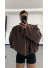 Bonne Oversize Ceket - Kahve