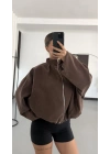 Bonne Oversize Ceket - Kahve