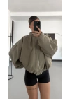 Bonne Oversize Ceket - Yeşil