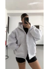 Bruce Oversize Hırka - Gri