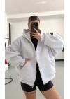 Bruce Oversize Hırka - Gri