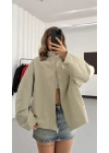 Buffy Bomber Ceket - Çağla Yeşili