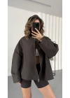 Buffy Bomber Ceket - Kahve