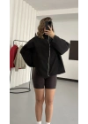 Buffy Bomber Ceket - Siyah