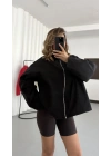 Buffy Bomber Ceket - Siyah
