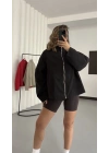 Buffy Bomber Ceket - Siyah