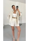 Camilla Gömlek Takım - Bej