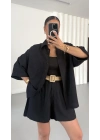 Camilla Gömlek Takım - Siyah