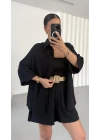 Camilla Gömlek Takım - Siyah
