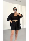 Camilla Gömlek Takım - Siyah
