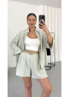 Camilla Gömlek Takım - Su Yeşili